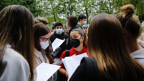 Primera jornada de selectividad en Galicia. Imagen de Santiago