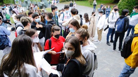 Primera jornada de selectividad en Galicia. Imagen de Santiago