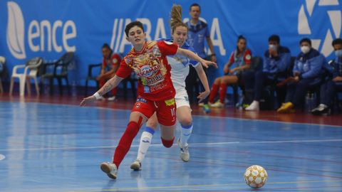 Antía Pérez, en un partido del Poio Pescamar en A Seca
