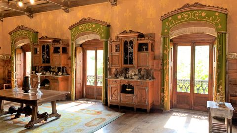 Interior del palacio de Doriga