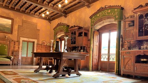 Estancia interior del palacio de Doriga