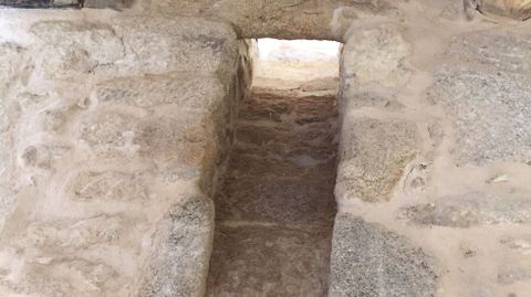 Por aquí bajaban las sobras de la comida del primer piso a las cuadras