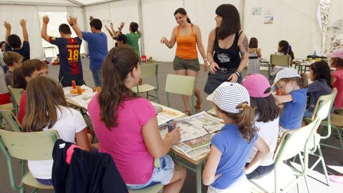 Imagen de archivo de la ludoteca de verano promovida por el Concello de Viveiro