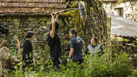 Detalle da rodaxe do filme de Zarauza «Malencolía».