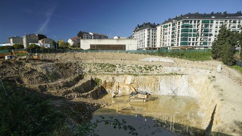 Jácome pretende eliminar una de las torres previstas junto al río Miño (en la imagen, una de las parcelas)