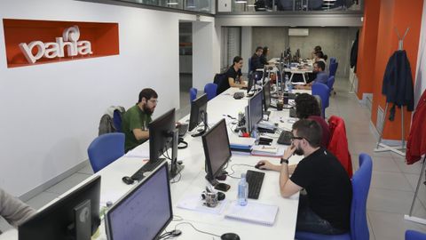 Personal de Bahia Software en fotografía de archivo. Ahora mismo la plantilla teletrabaja a causa de la pandemia