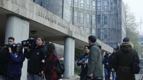 En una imagen de archivo, la sede de los juzgados de Santiago, en la que se encuentra la sección compostelana de la Audiencia Provincial