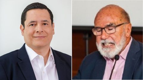 Gabriel López Serrano, director de Asuntos Regulatorios de Microsoft España (izquierda), y José Miguel Zaldo, doctor en Inteligencia Artificial por Deusto