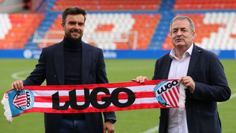 Rubén Albés y Tino Saqués, el día de su presentación