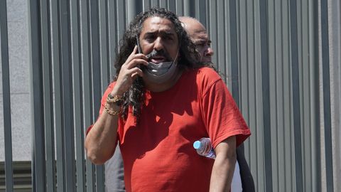 Diego el Cigala a su salida del juzgado el pasado día 10 por una denuncia de violencia machista