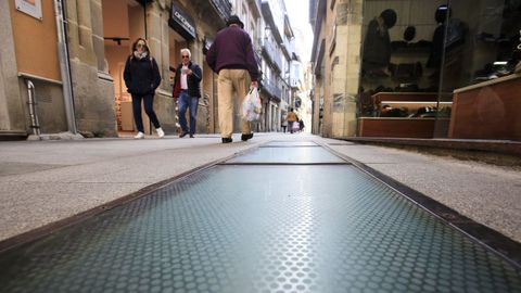Ventana arqueológica en Doutor Castro en Lugo que guarda los mosaicos romanos