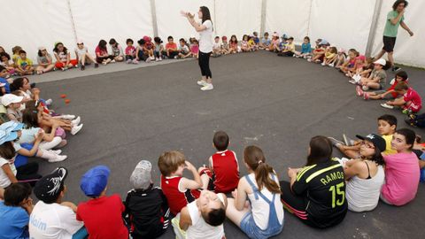 Imagen de archivo del campamento estival para favorecer la conciliación organizado por el Concello de Viveiro
