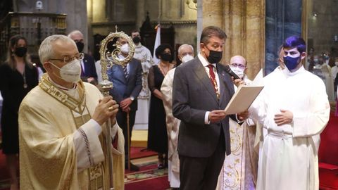 Momento da ofrenda de Juan Ignacio Borrego