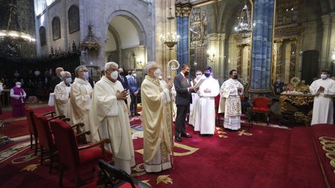 Momento da ofrenda de Juan Ignacio Borrego
