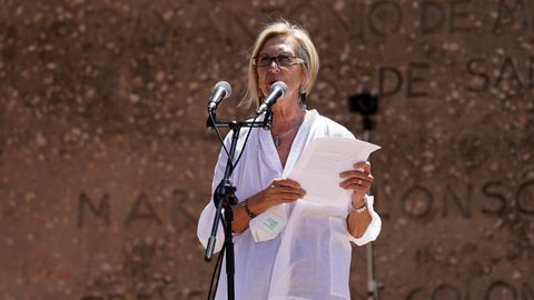 La exdiputada Rosa Díez, una de las impulsoras del acto.