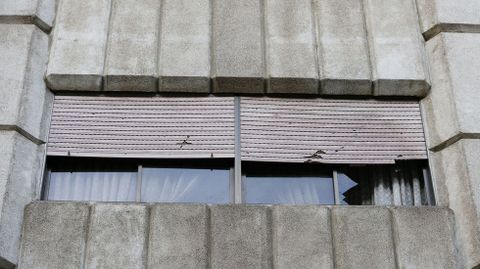 Ventanas rotas por el temporal