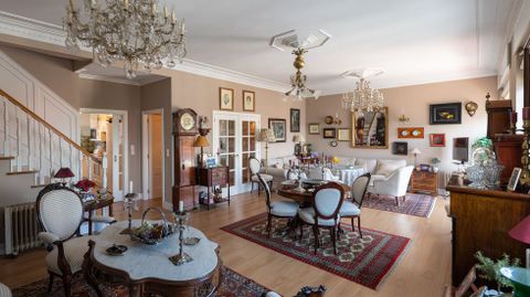 Salón de la planta principal del tercer piso que se vende en la Casa Romero.