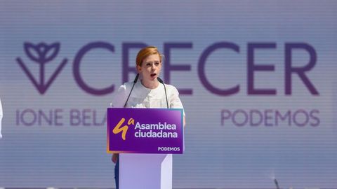Lilith Verstrynge en un acto celebrado en Alcorcón en junio
