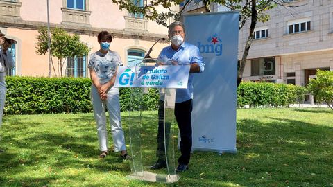 Ana Pontón y Miguel Anxo Fernández Lores, en Pontevedra