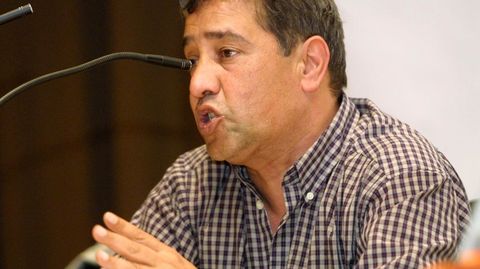 Fayez Badawi (en la fotografía, en un acto en Lugo hace unos años) es el portavoz para Europa del Frente Popular para la Liberación de Palestina