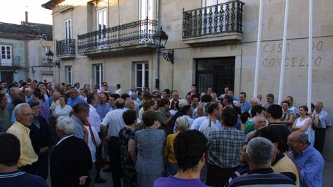Manifestación multitudinaria en Sarria por el caso de transfugismo, de las más importante que se convocaron en el concello