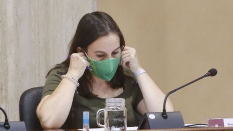 La portavoz de la marca de Podemos en Vilagarcía, María de la O Fernández