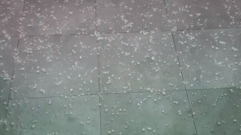 Granizo en Oviedo