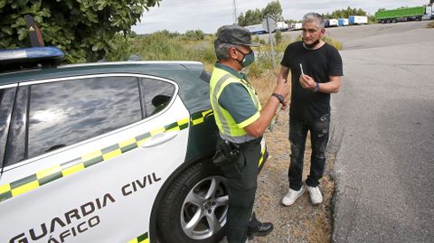 Control de alcohol y drogas de la Guardia Civil en la N-550