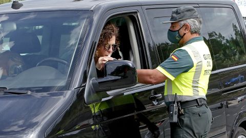 Control de alcohol y drogas de la Guardia Civil en la N-550