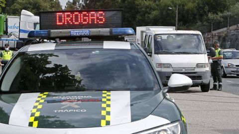 Control de alcohol y drogas de la Guardia Civil en la N-550