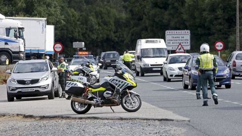 Control de alcohol y drogas de la Guardia Civil en la N-550