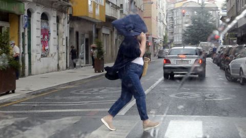 Lluvia en Vilagarcía