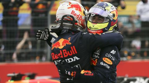 Verstappen y Sergio Pérez
