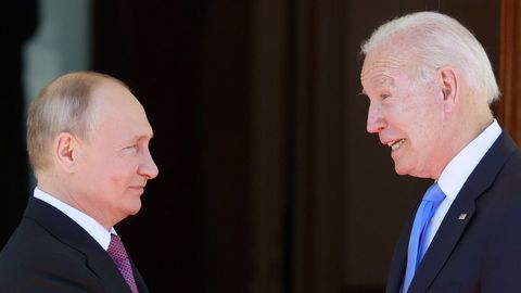 Putin y Biden, durante su cumbre en Ginebra el pasado 16 de junio.