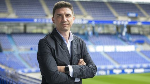 Rubén Reyes, en el Carlos Tartiere