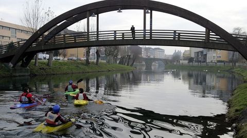La plataforma se opone a la sustitución de la pasarela de madera por un puente abierto al tráfico