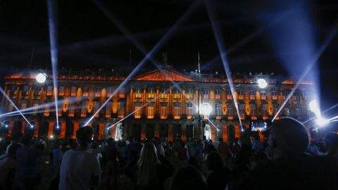 Los del 2019 fueron los últimos Fogos que se celebraron en la plaza del Obradoiro después de cuatro siglos