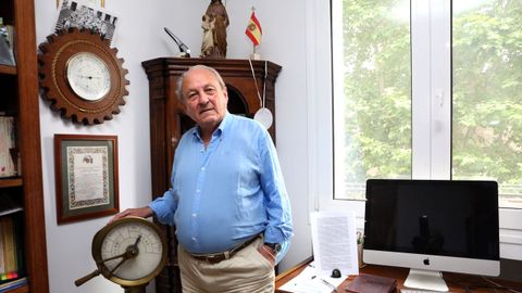 José Luis López-Sors, en su casa de Madrid