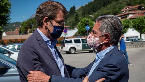 Feijoo y Miguel Ángel Revilla, esta mañana