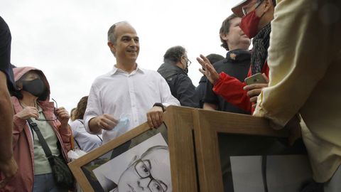 Jordi Turull, a su salida de prisión en Lledoners tras ser indultado