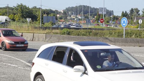 Rotonda de Basanta. Es tradicionalmente el peor punto de la circulación en Ferrol, con 41 accidentes en nueve años, cinco de ellos registrados en 2020