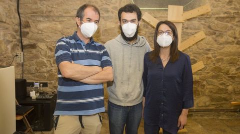 Tres de los docentes impulsores del proyecto