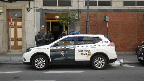Agentes de la Guardia Civil en Monforte, en una fotografía de archivo