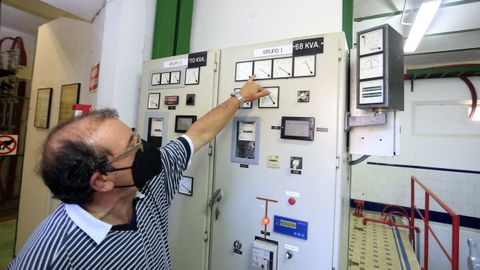 Colector de kilovatios que muestra lo que se está generando