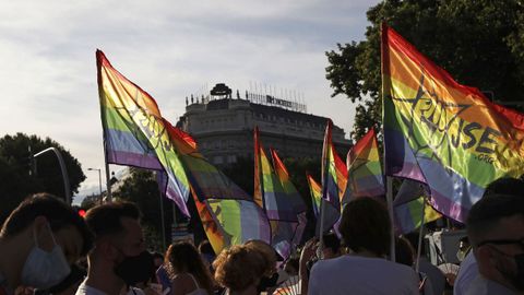 Desfile del Orgullo 2021 en Madrid