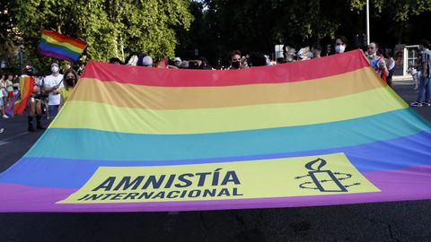 Desfile del Orgullo 2021 en Madrid