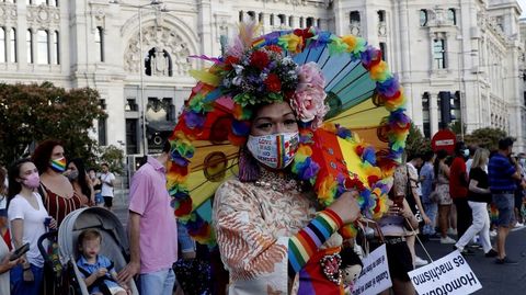 Desfile del Orgullo 2021 en Madrid