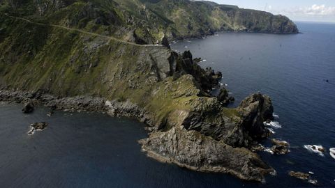 El cabo Ortegal visto desde el aire