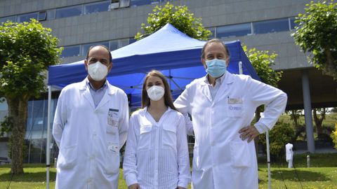 Celebración del trasplante renal número 3.500 en el Chuac. En la imagen, Rocío, que vivió en primera persona una operación de este tipo.