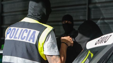 Entrada a disposición judicial de los detenidos